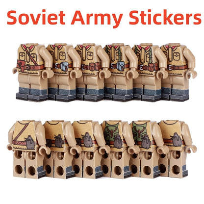 Military Printed Accessories andSoldiers Figure Stickers